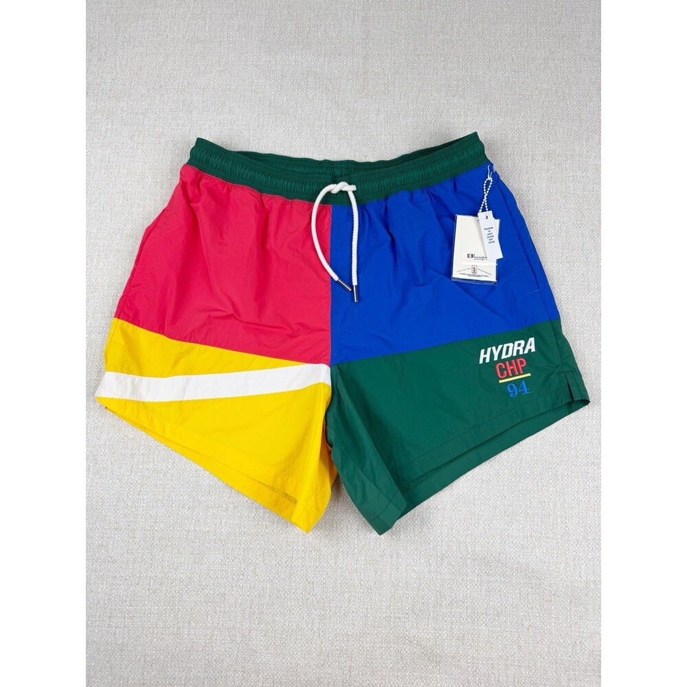 Champion Men's Medium Colorblock 5.5" Unlined Hydra CHP 94 Nylon Swim Shorts NWT